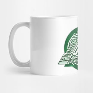 Emerald Triangles Abstract Art No. 916 Mug